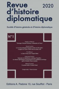 Abonnement Revue d’histoire diplomatique