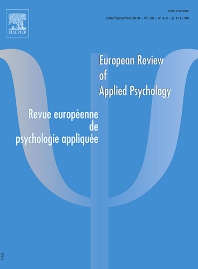 Abonnement Revue européenne de psychologie appliquée