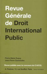 Abonnement Revue générale de droit international public