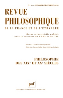 Abonnement Revue philosophique