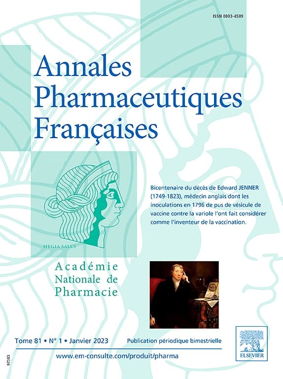 Abonnement Annales pharmaceutiques françaises
