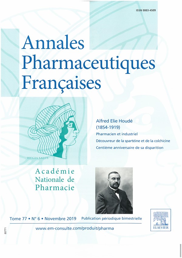 Abonnement Annales pharmaceutiques françaises