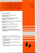 Abonnement Économie et prévision
