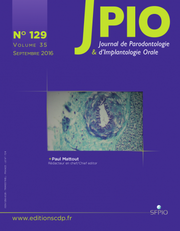 Abonnement Journal de parodontologie et d’implantologie