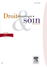 Droit déontologie et soin