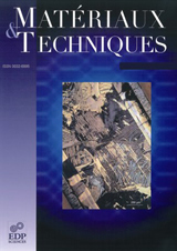 Abonnement Matériaux et techniques