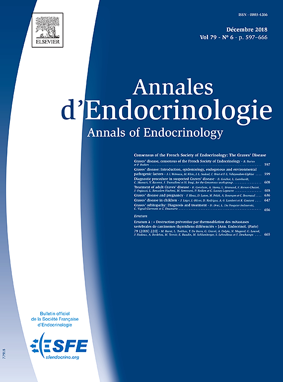 Abonnement Annales d’endocrinologie