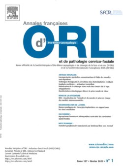 Magazine Oto-rhino-laryngologie - Chirurgie