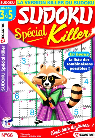 Sudoku Spécial Killer