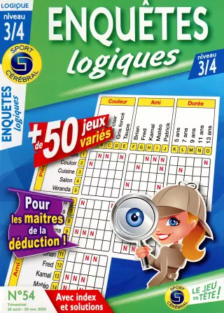 Enquêtes Logiques Niveau 3/4