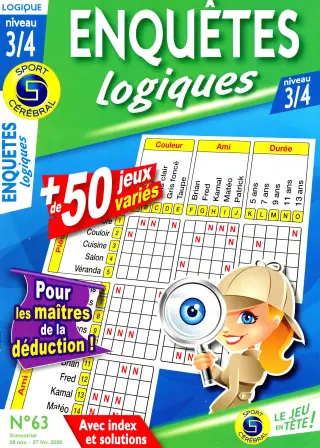 Enquêtes Logiques Niveau 3/4