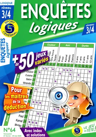 Enquêtes Logiques Niveau 3/4