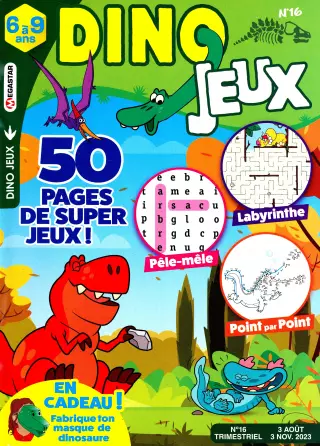 Dino Jeux  ( pour une livraison en librairie ou à l'école )