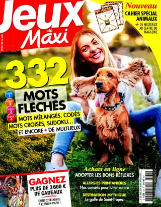 Abonnement magazine Jeux de Maxi