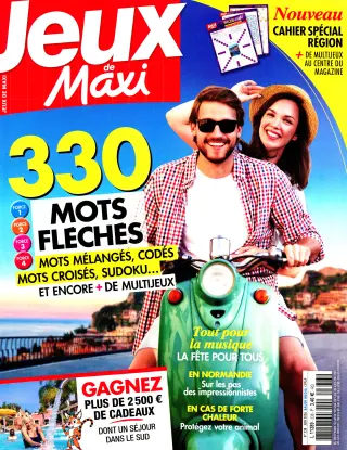 Abonnement magazine Jeux de Maxi