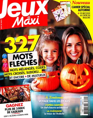 Abonnement magazine Jeux de Maxi